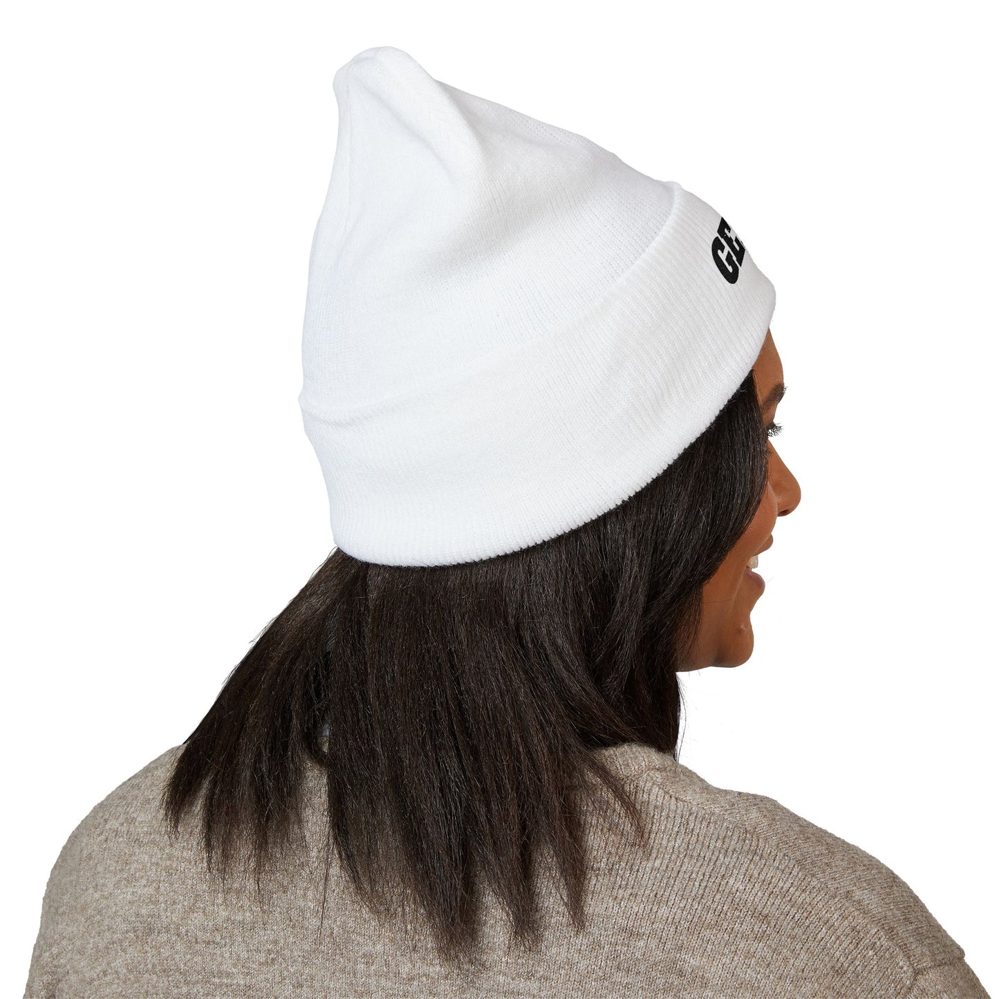 Gen X Embroidered Cuff Beanie — Retro Pride Winter Hat
