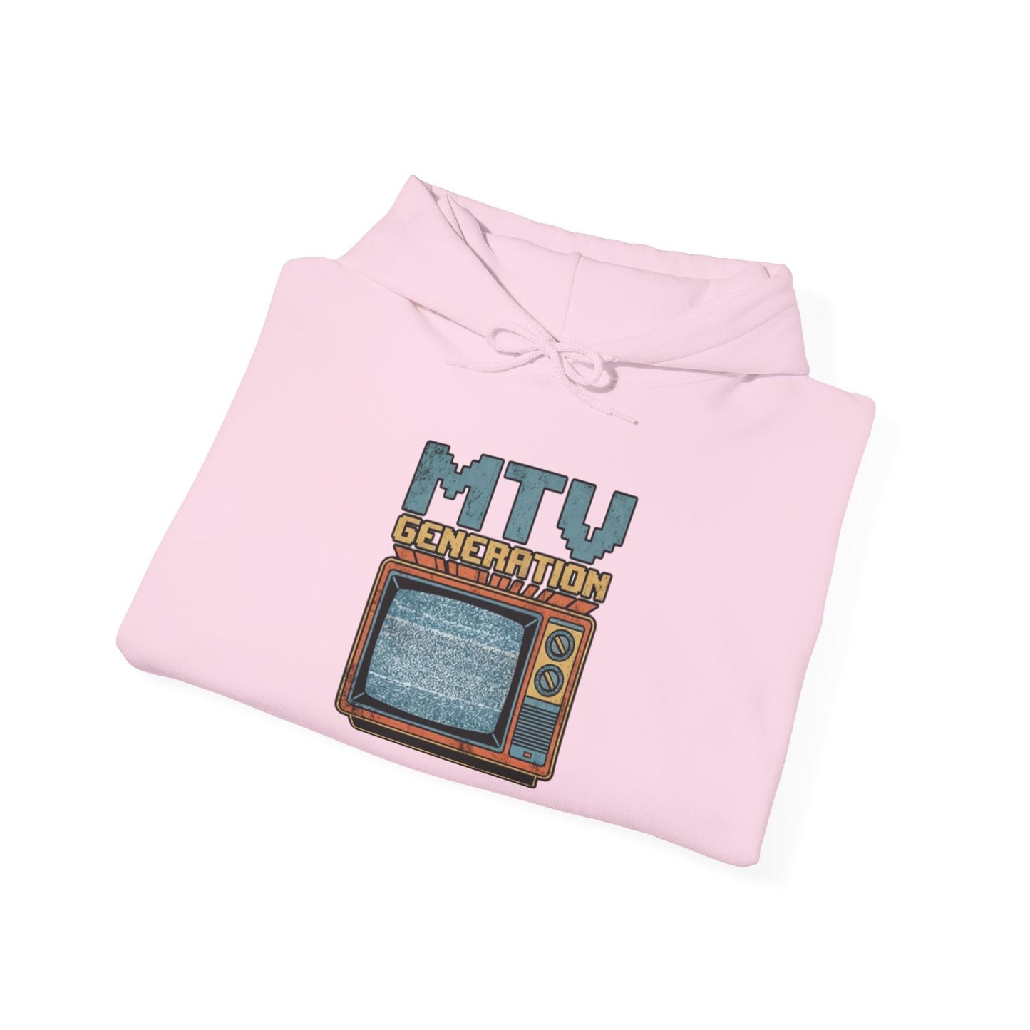Retro TV 'MTV Generation' Hoodie – Vintage 80s Nostalgia Pullover