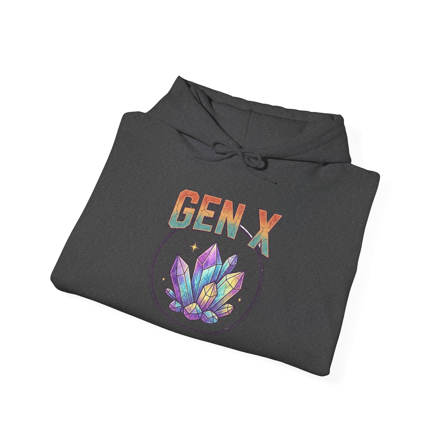 Gen X Hoodie — Colorful Lotus Graphic Pullover