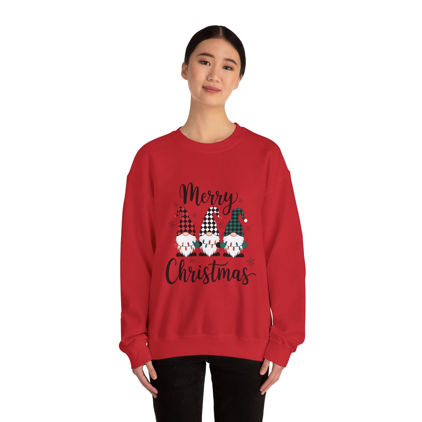 Merry Christmas Gnome Sweatshirt — Holiday Crewneck for Women & Men