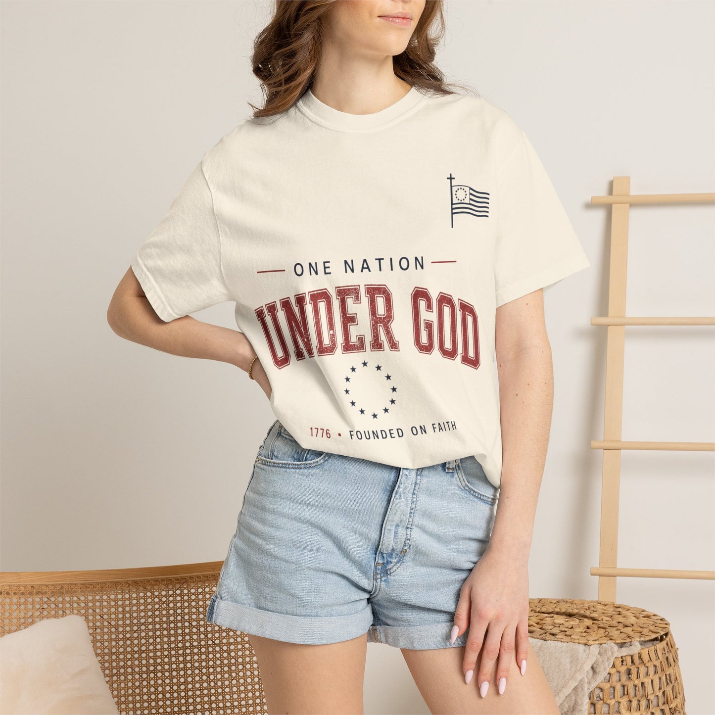 Under God T-Shirt — One Nation Patriotic Faith Tee