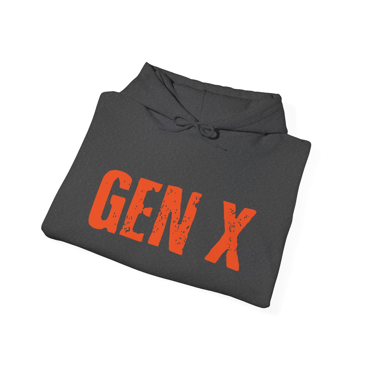 Gen X Hoodie - Retro Distressed Graphic Sweatshirt for Generation X