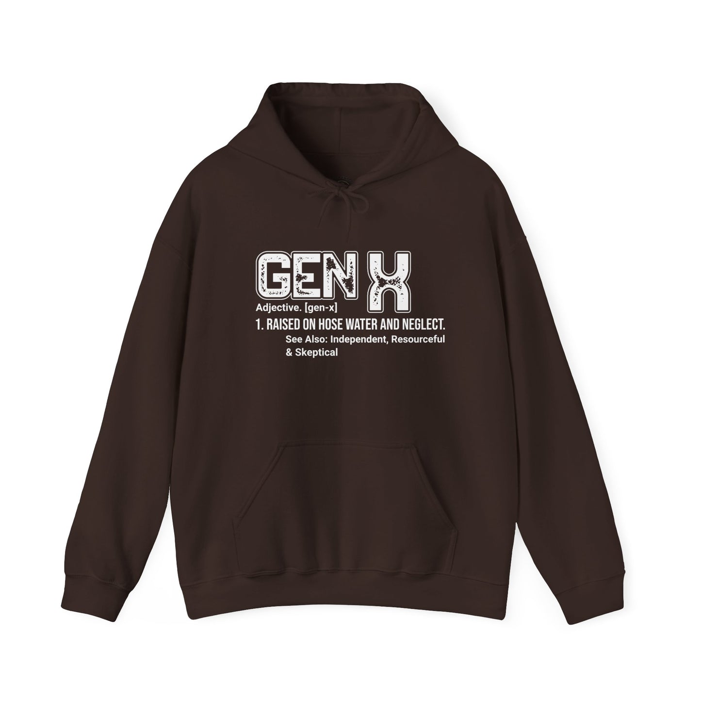 Gen X Definition Hoodie — Retro 'Gen X' Graphic Pullover