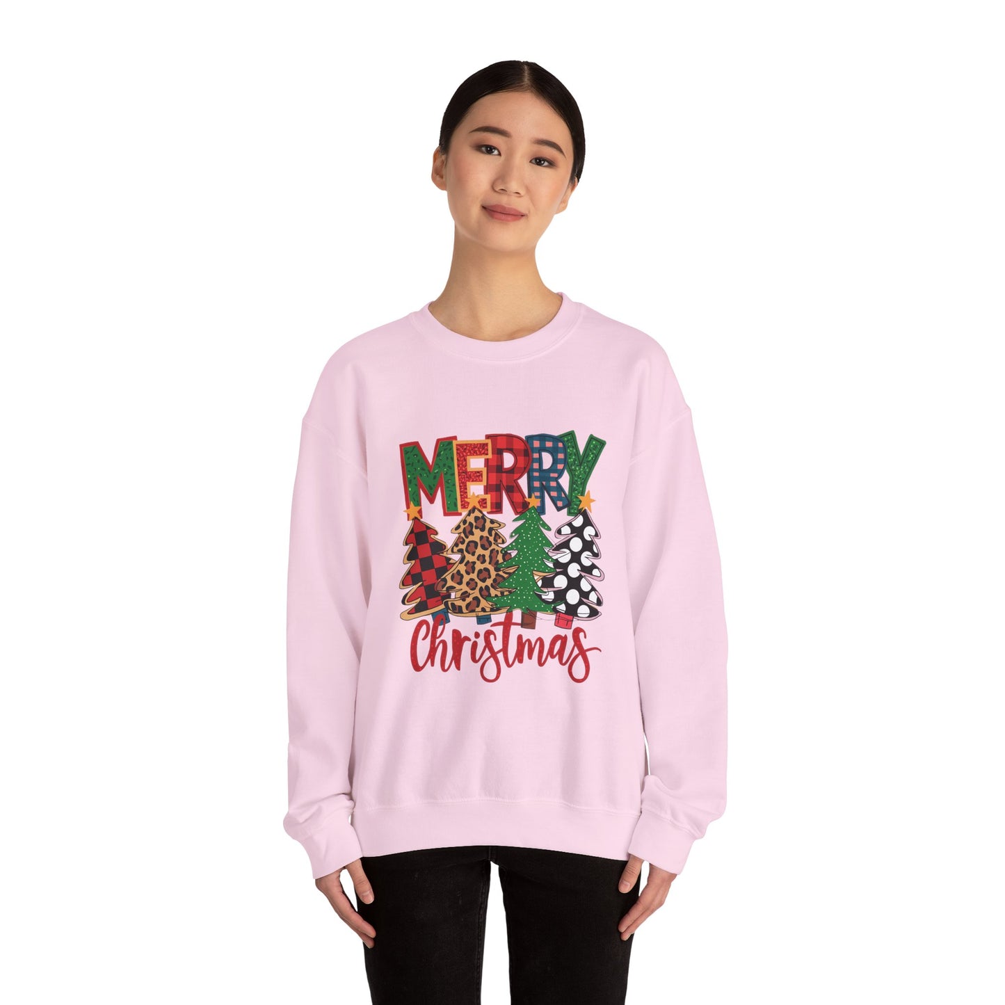 Merry Christmas Tree Crewneck Sweatshirt