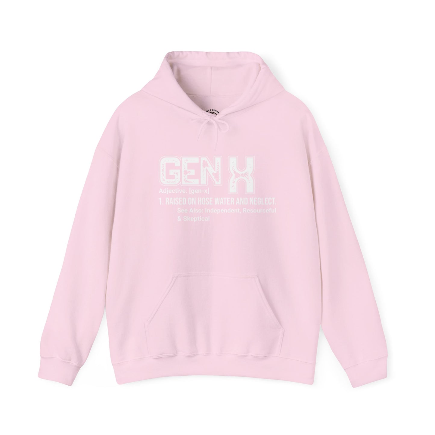 Gen X Definition Hoodie — Retro 'Gen X' Graphic Pullover