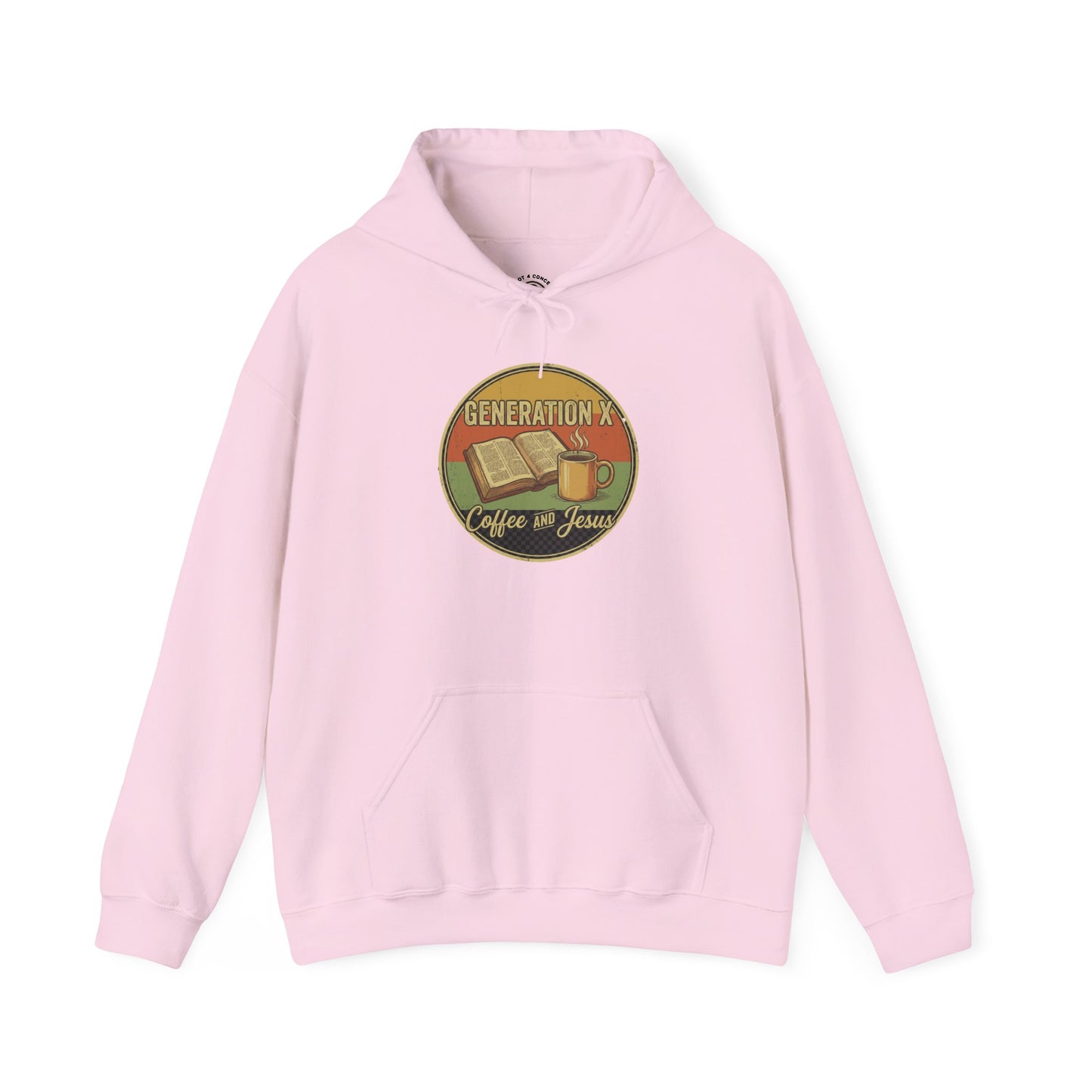 Generation X Coffee & Vinyl Hoodie — Retro Music Lover Pullover