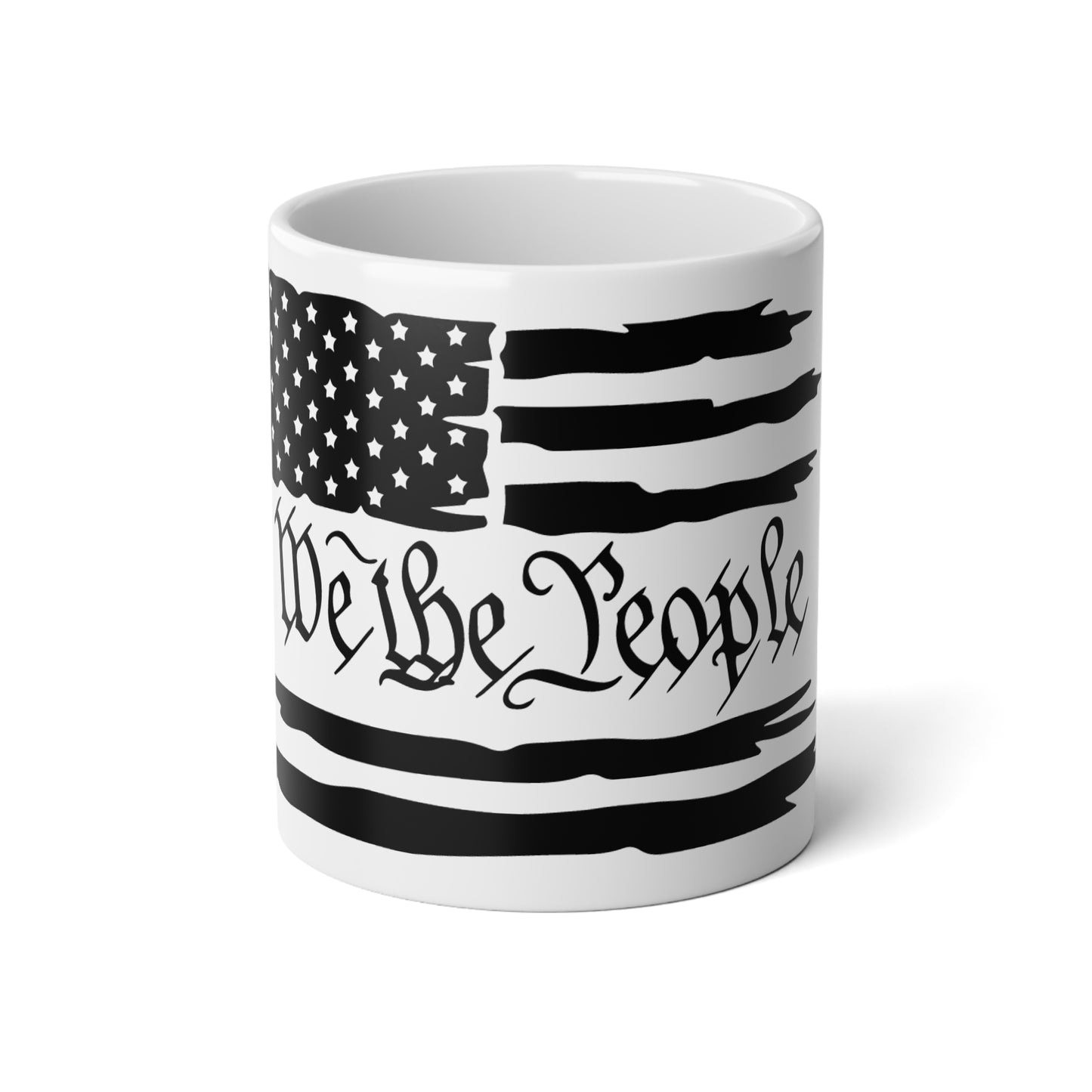 We the People American Flag 20oz Jumbo Mug — Patriotic Constitution Coffee Cup
