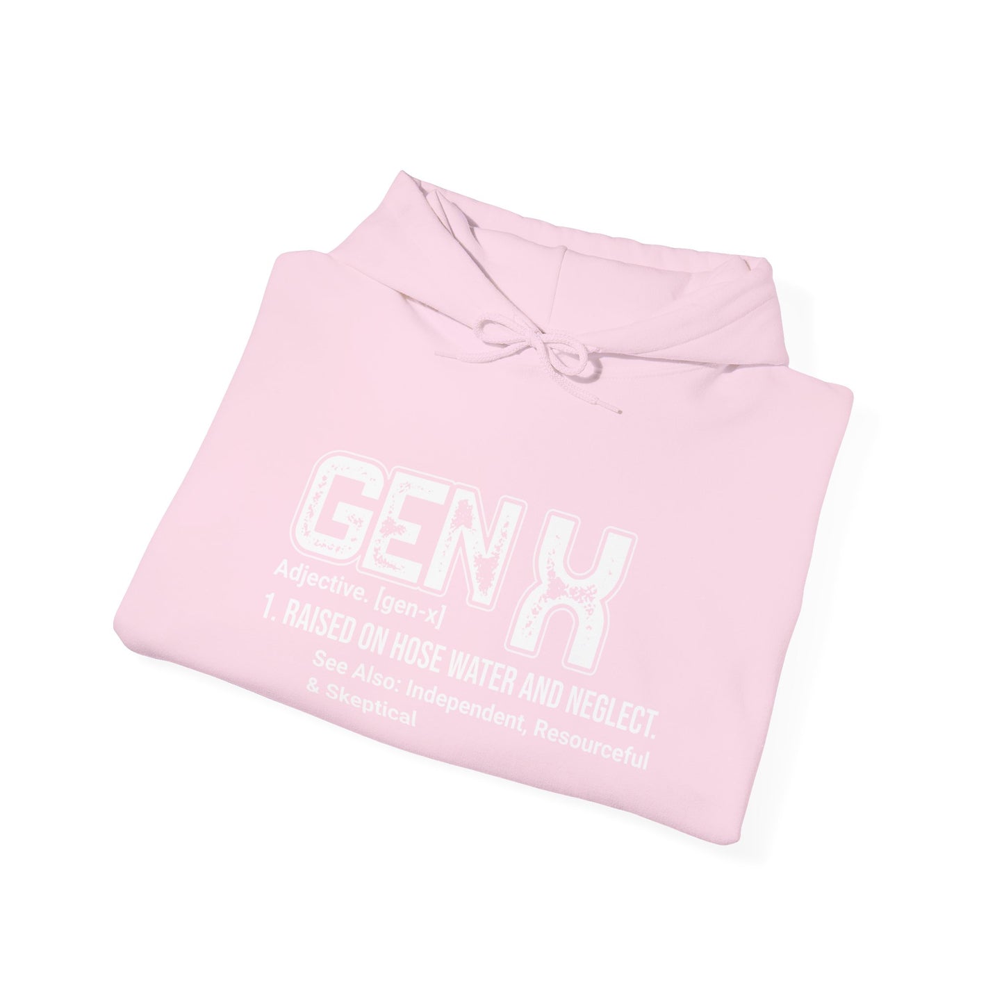 Gen X Definition Hoodie — Retro 'Gen X' Graphic Pullover