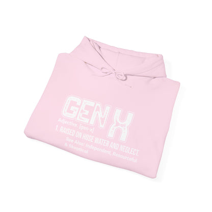 Gen X Definition Hoodie — Retro 'Gen X' Graphic Pullover