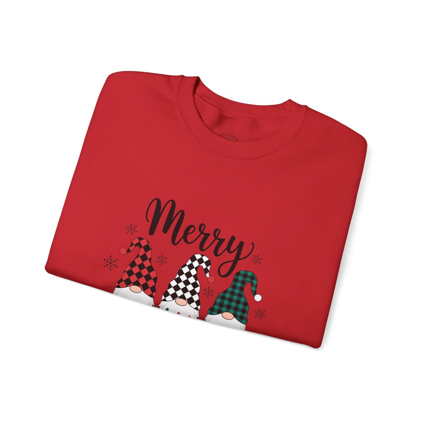 Merry Christmas Gnome Sweatshirt — Holiday Crewneck for Women & Men