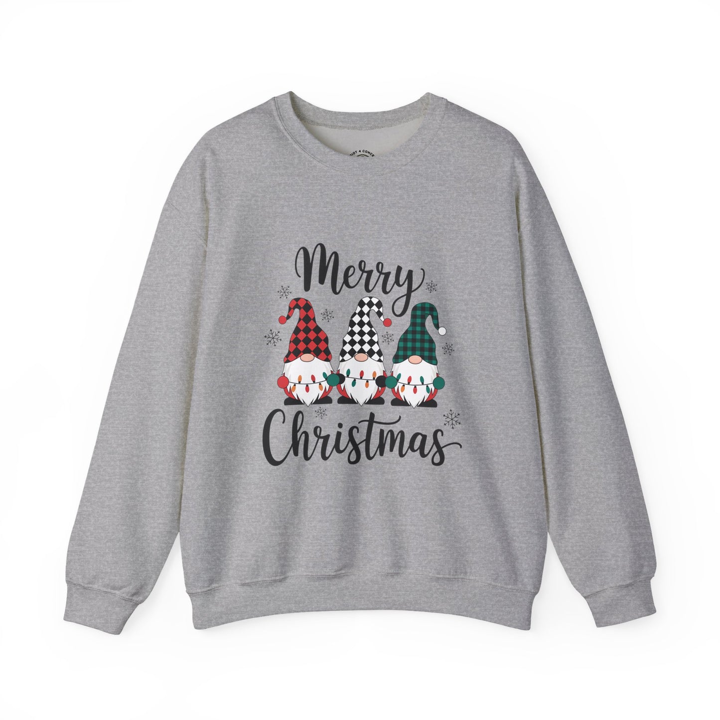 Merry Christmas Gnome Sweatshirt — Holiday Crewneck for Women & Men