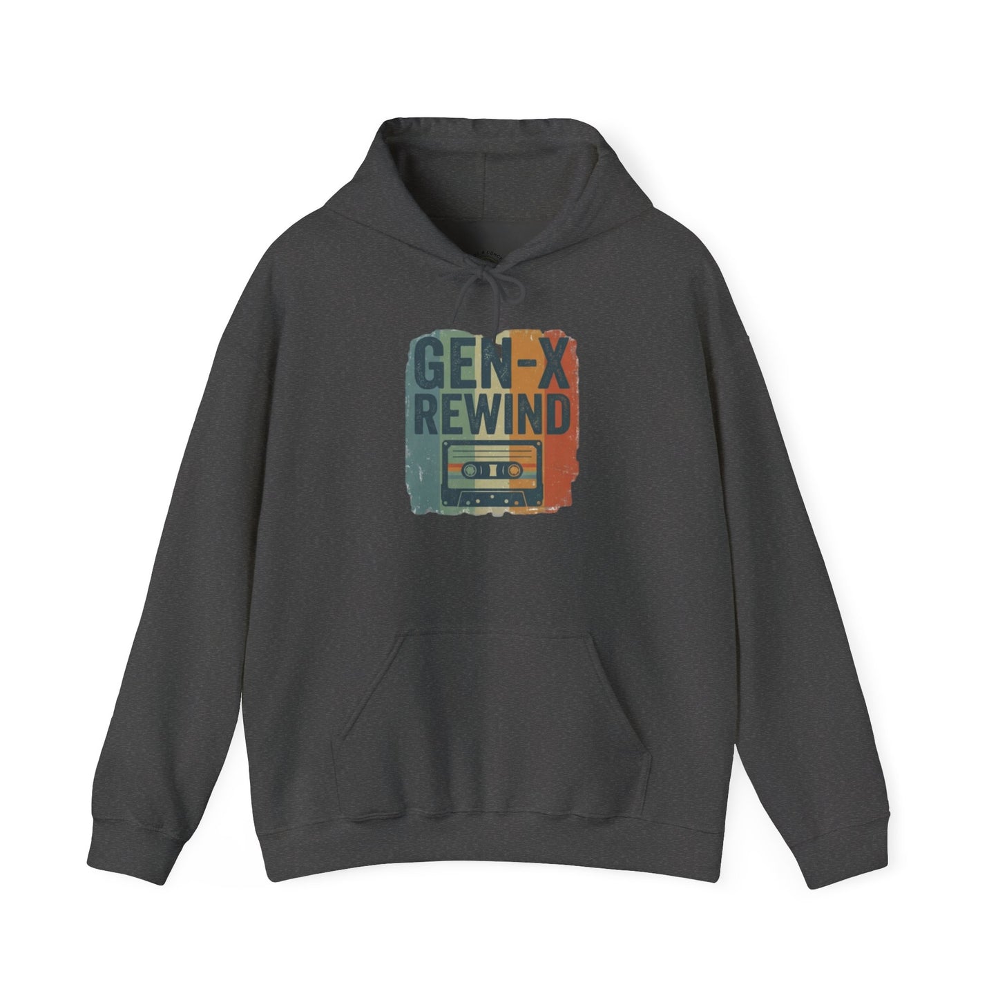 Gen-X Rewind Hoodie — Retro Cassette Tape Graphic Sweatshirt
