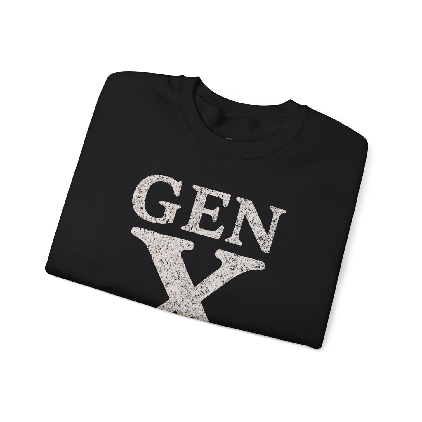 Gen X Crewneck Sweatshirt - “Gen X The Badass Generation” Retro Graphic