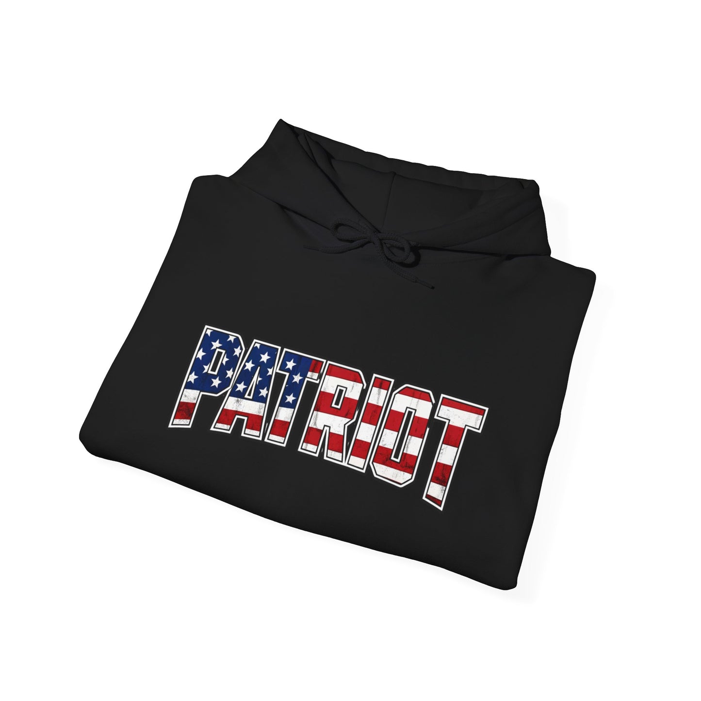 Patriot Flag Graphic Hoodie — American Flag 'PATRIOT' Pullover