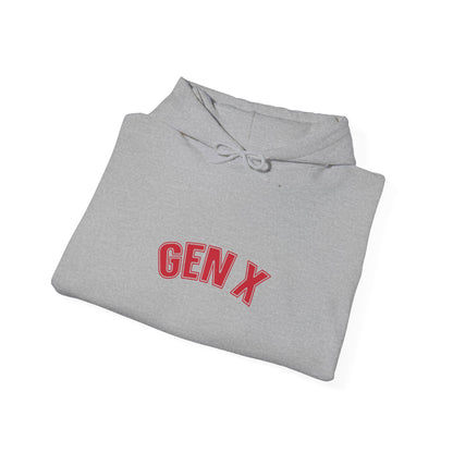 Gen X Retro Hoodie — Vintage Collegiate Pullover for Generation X