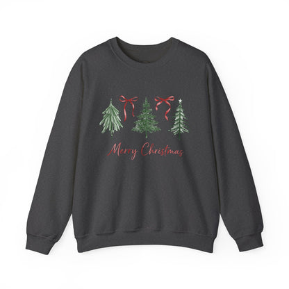 Christmas Tree Crewneck Sweatshirt – Merry Christmas Holiday Pullover