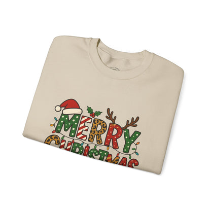 Christmas Sweatshirt — 'Merry Christmas' Holiday Crewneck