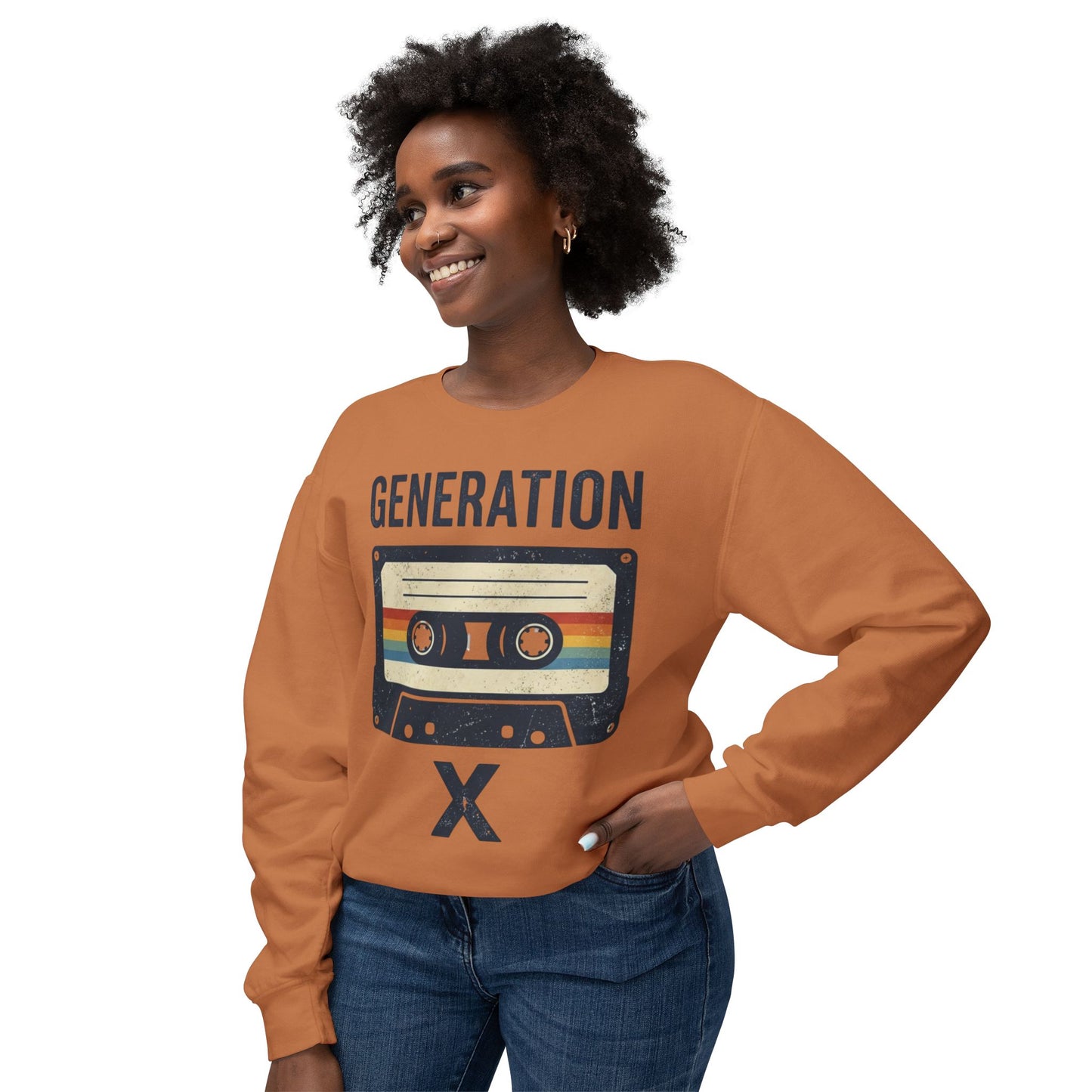 Generation X Retro Cassette Crewneck Sweatshirt