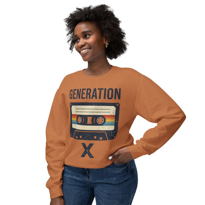 Generation X Retro Cassette Crewneck Sweatshirt