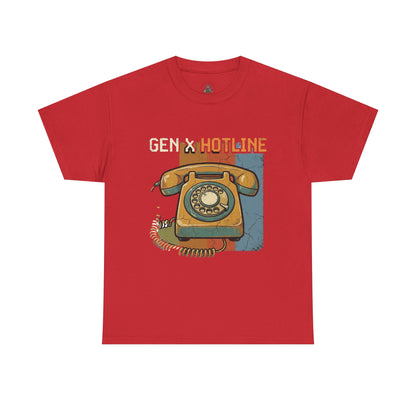 Vintage Rotary Phone T‑Shirt - "Gen X Hotline" Retro Graphic Tee