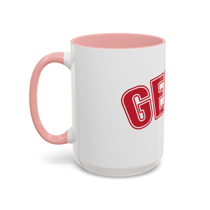 Gen X Coffee Mug — Retro Bold Red Accent Mug (11/15oz)