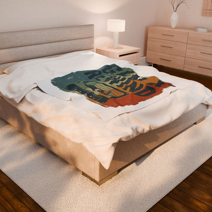 Gen-X Rewind Velveteen Plush Blanket — Retro Cassette Tape Throw for 80s/90s Nostalgia