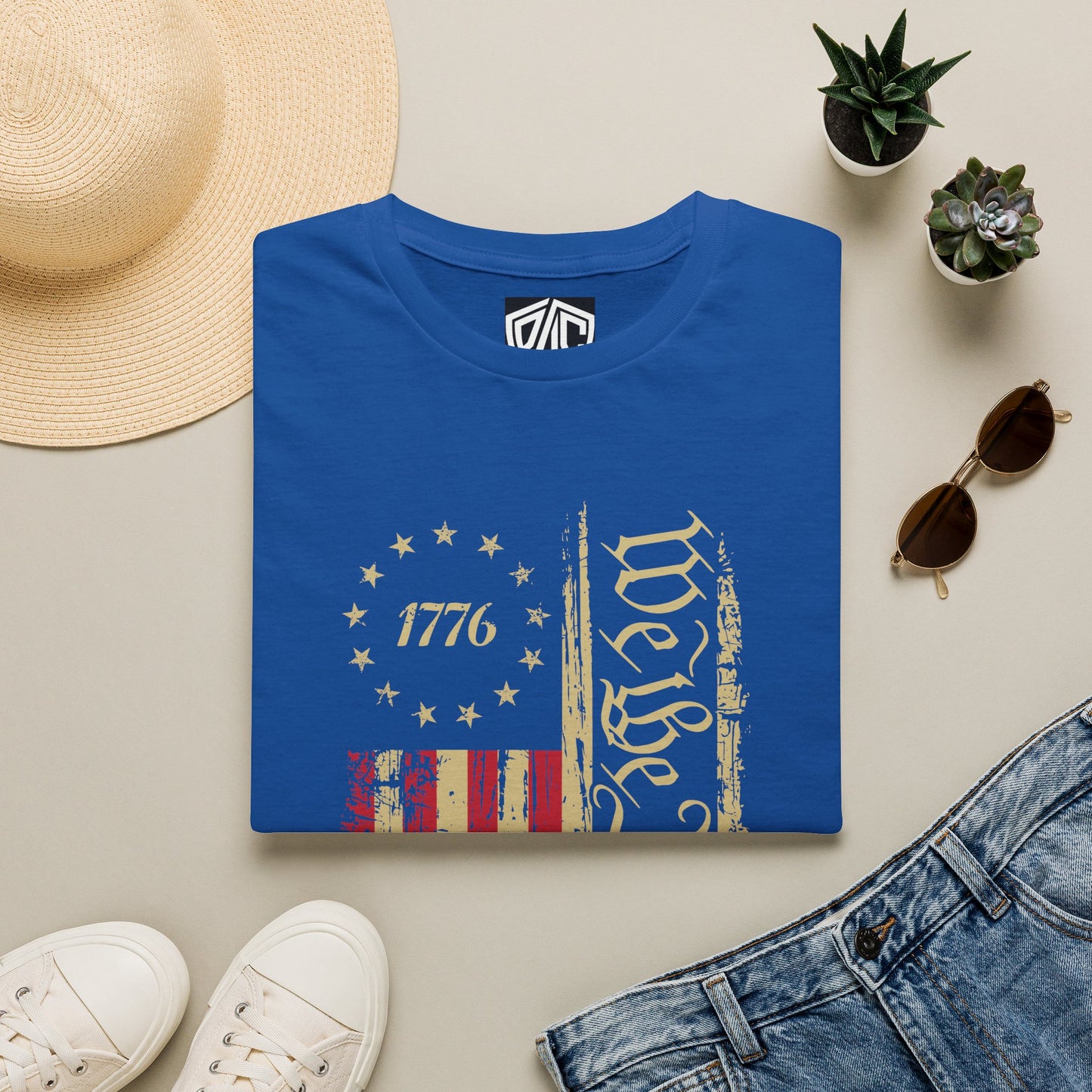 We the People 1776 Flag T-Shirt — Patriotic American Independence Tee