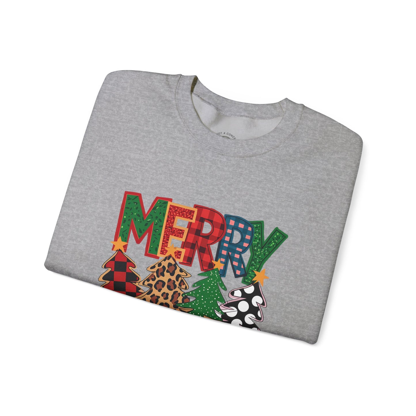 Merry Christmas Tree Crewneck Sweatshirt