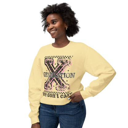 Generation X 'We Don't Care' Crewneck Sweatshirt
