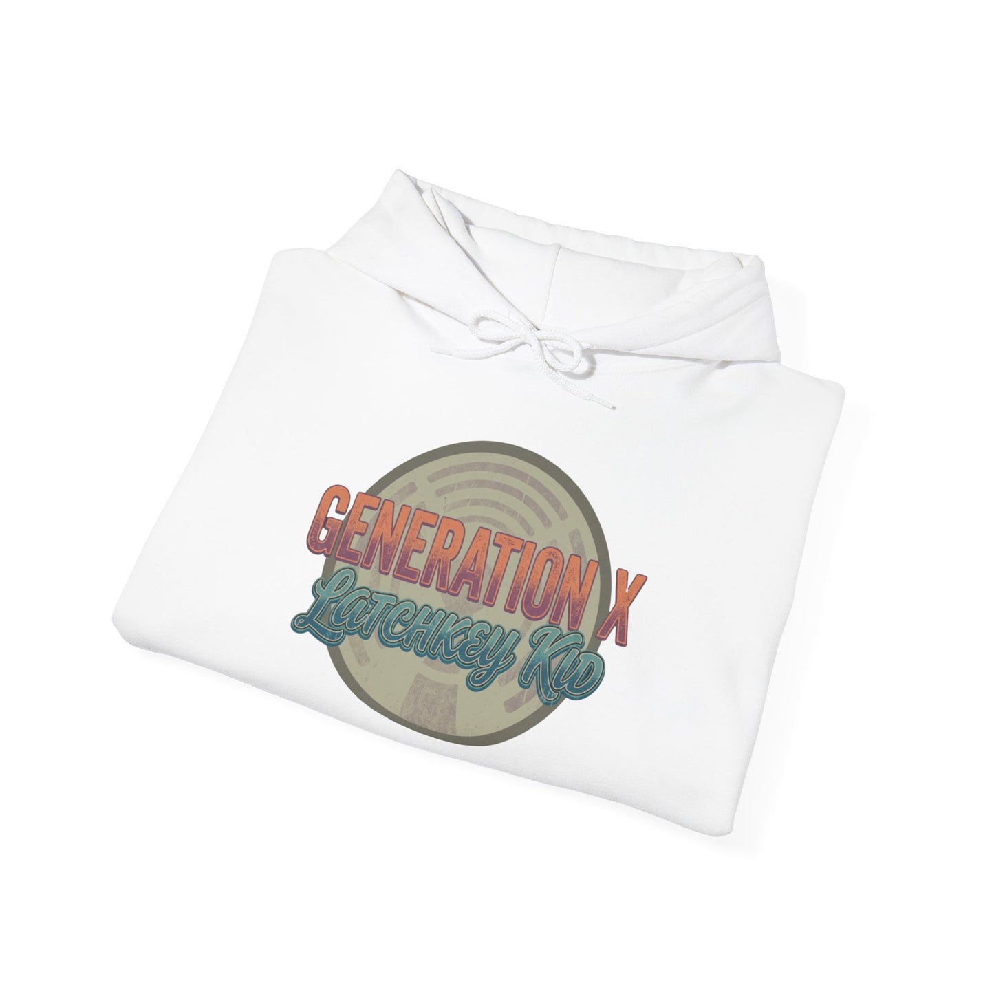 Generation X Vintage Logo Hoodie — Retro 70s Style "Generation X" Graphic Sweatshirt