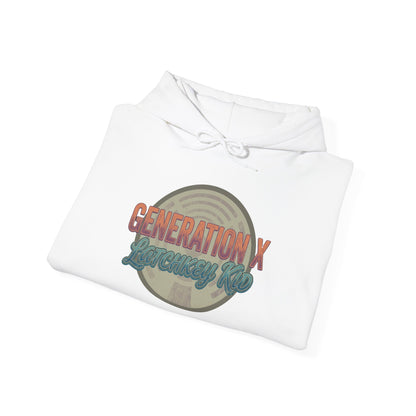 Generation X Vintage Logo Hoodie — Retro 70s Style "Generation X" Graphic Sweatshirt