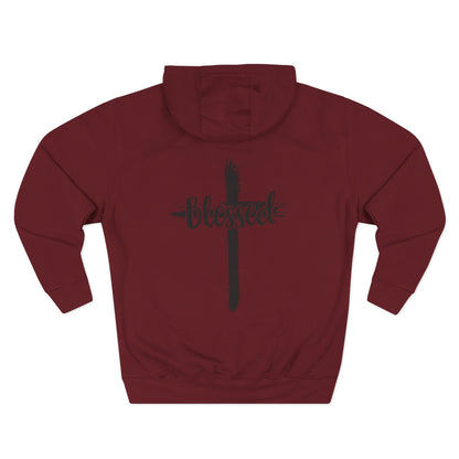Blessed Cross Hoodie — Christian Faith Graphic Hoodie