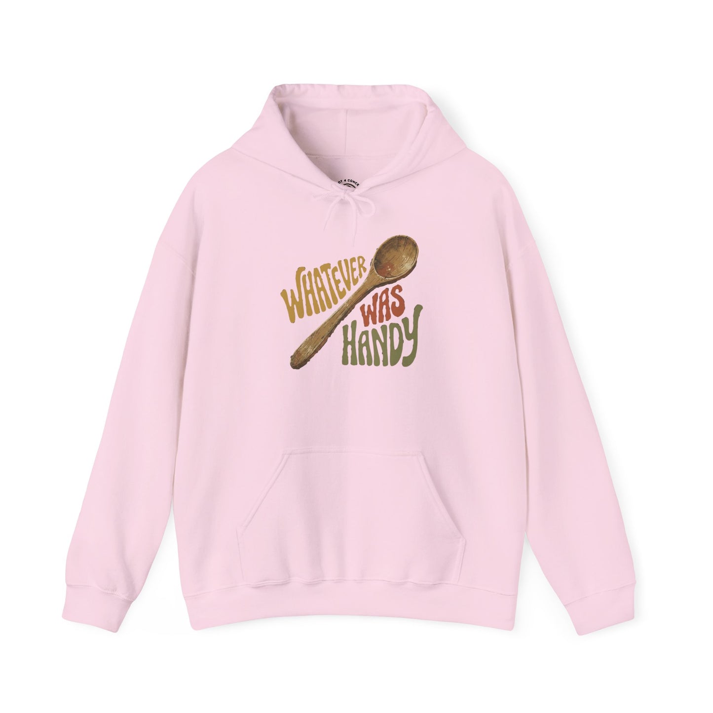 Whatever Was Handy Hoodie — Funny Retro Spoon Chef Cooking Sweatshirt