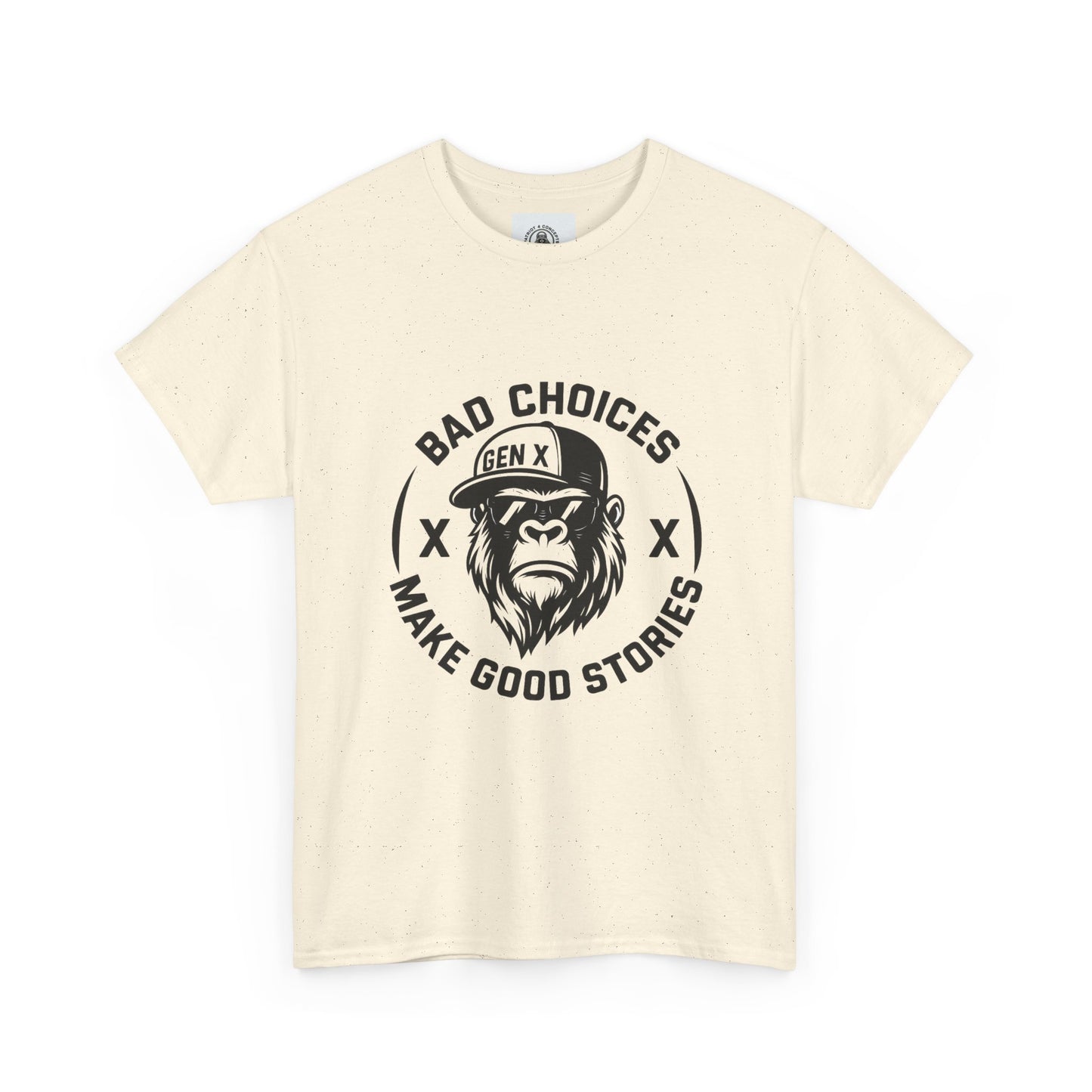 Gen X Bad Choices Tee, Unisex Heavy Cotton Shirt, Funny Gift for Millennials, Casual Wear, Storyteller T-Shirt