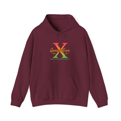 Generation X Retro Hoodie – Vintage 80s-90s Logo Sweatshirt