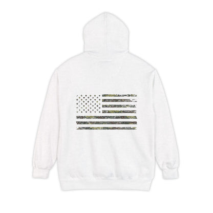 Flag Graphic Hoodie — Distressed American Flag Design