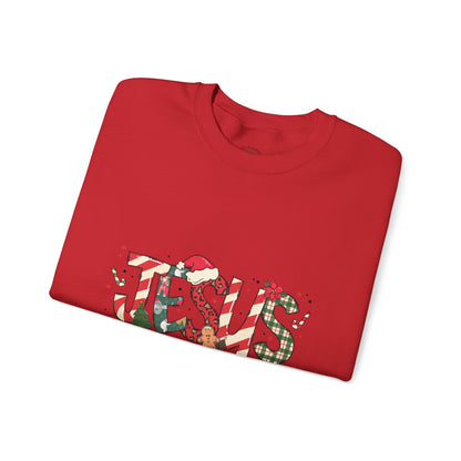 Crewneck Sweatshirt — “JESUS the reason for the season” Christmas Holiday Pullover
