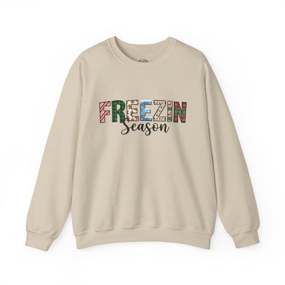 Freezin Season Sweatshirt – Cozy Winter Crewneck