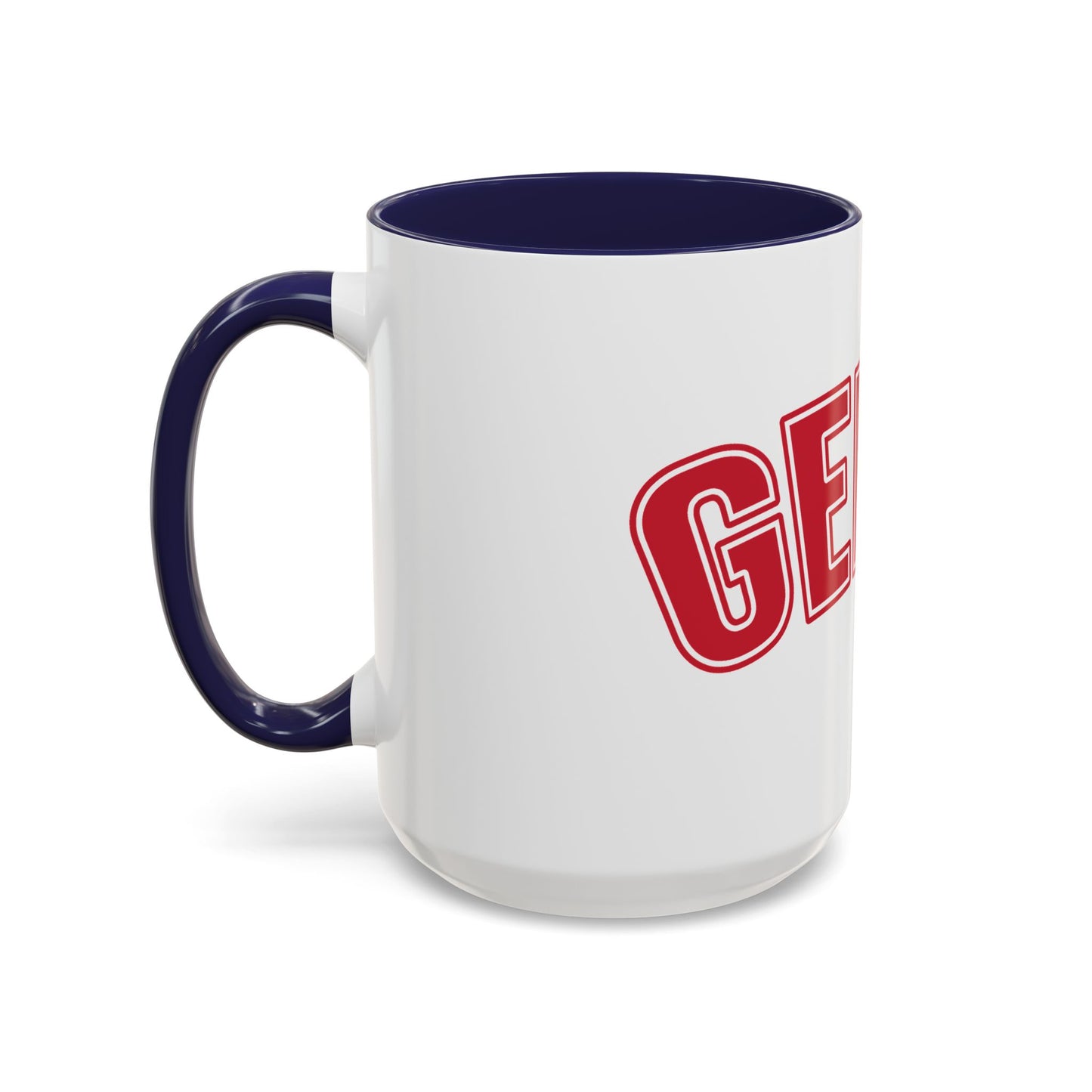 Gen X Coffee Mug — Retro Bold Red Accent Mug (11/15oz)