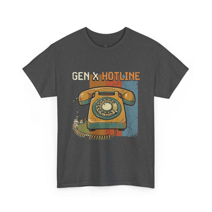 Vintage Rotary Phone T‑Shirt - "Gen X Hotline" Retro Graphic Tee