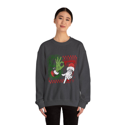 Retro Santa 87 Crewneck Sweatshirt — Vintage Holiday Graphic