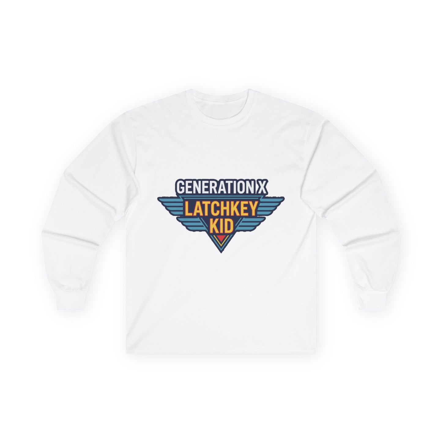 Generation X "Latchkey Kid" Long Sleeve Tee — Retro 80s Nostalgia Shirt