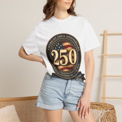 250th Anniversary USA T-Shirt — Land of the Free Bicentennial Commemorative Tee