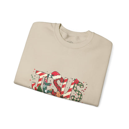 Crewneck Sweatshirt — “JESUS the reason for the season” Christmas Holiday Pullover