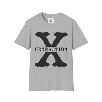 Generation X Unisex T-Shirt | Retro Graphic Tee, Vintage Style Shirt, Gift for Gen X, Casual Wear, Nostalgic Fashion