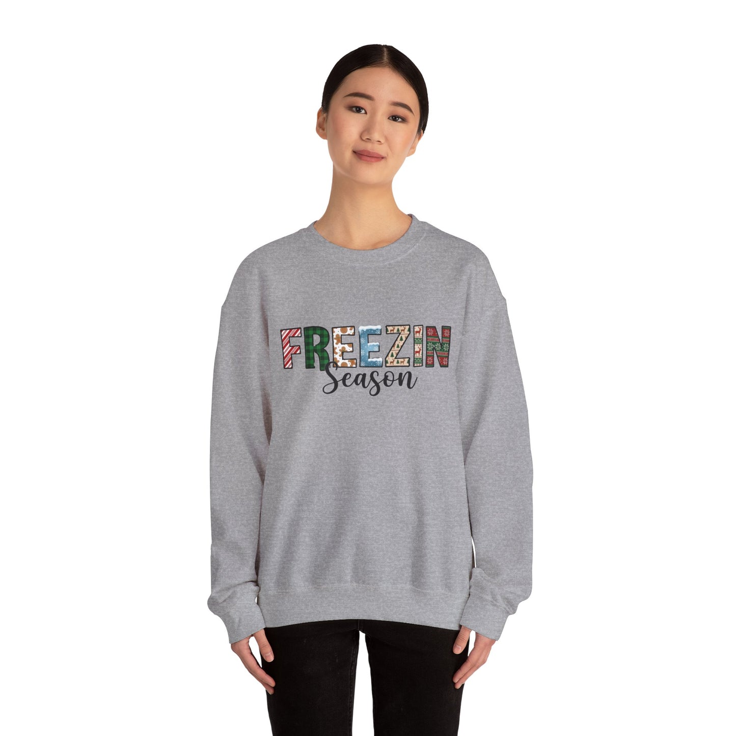 Freezin Season Sweatshirt – Cozy Winter Crewneck