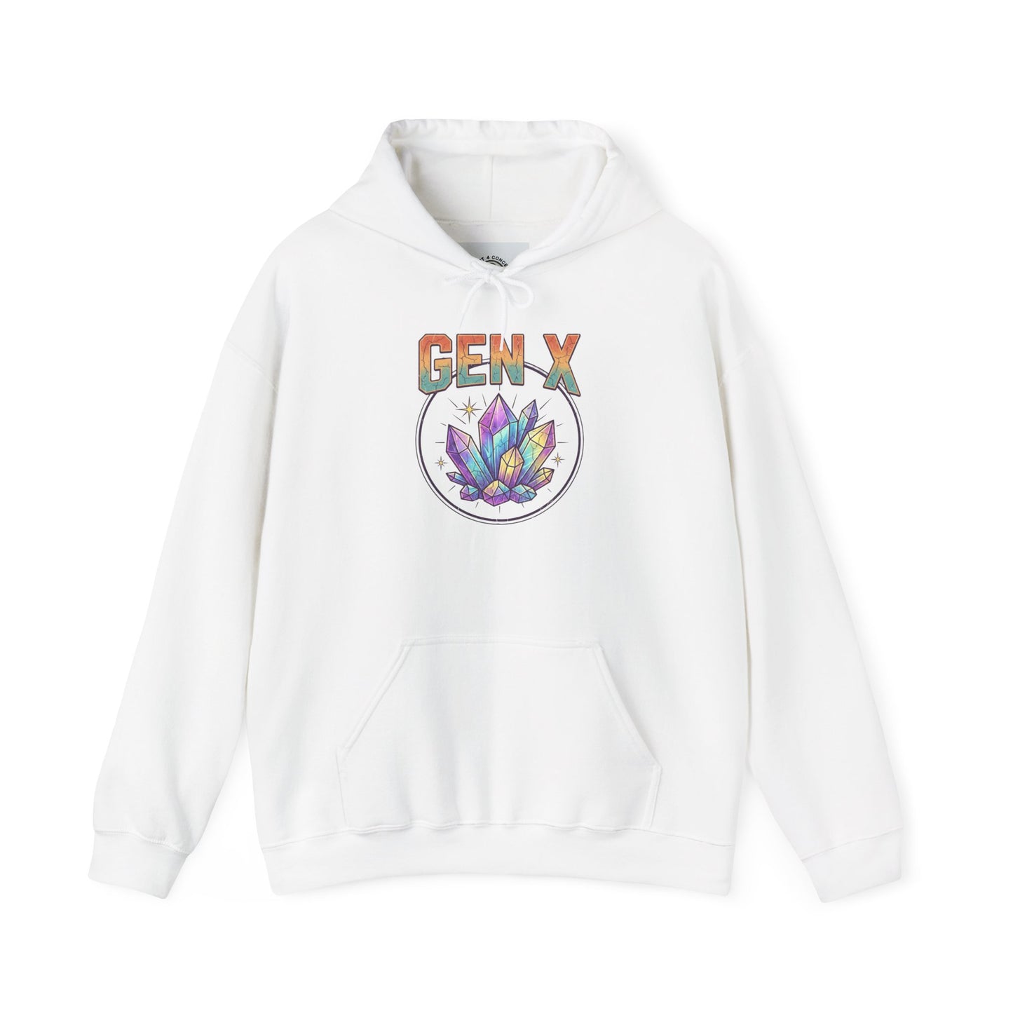 Gen X Hoodie — Colorful Lotus Graphic Pullover