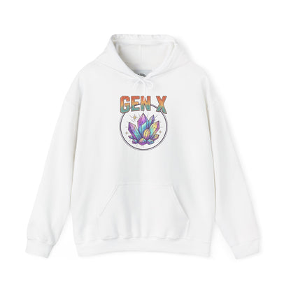 Gen X Hoodie — Colorful Lotus Graphic Pullover