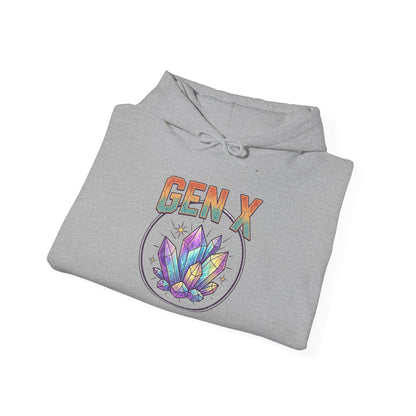 Gen X Hoodie — Colorful Lotus Graphic Pullover