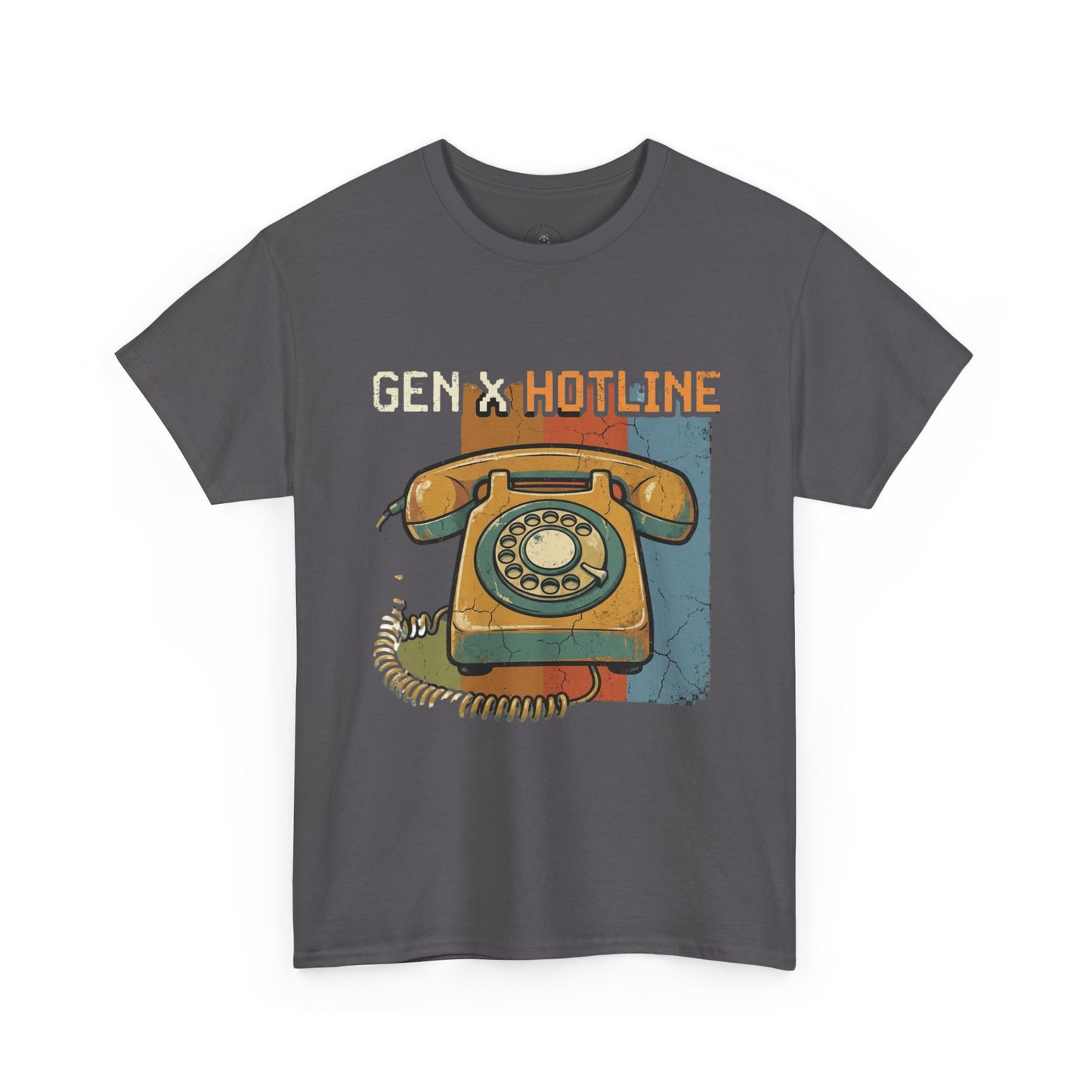 Vintage Rotary Phone T‑Shirt - "Gen X Hotline" Retro Graphic Tee